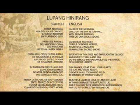 Lupang Hinirang English Version - spidernew